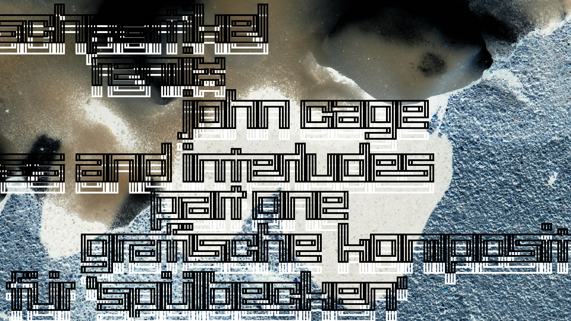 2021-01-30 Wasser in der Sp&uuml;le II, On-Off (Remix John Cage 'Sonatas & Interludes') (Komposition, Remix, Recording, Foto)